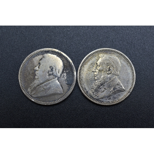 60 - Silver - South African Republic - Six Pence - 1892 & 1893