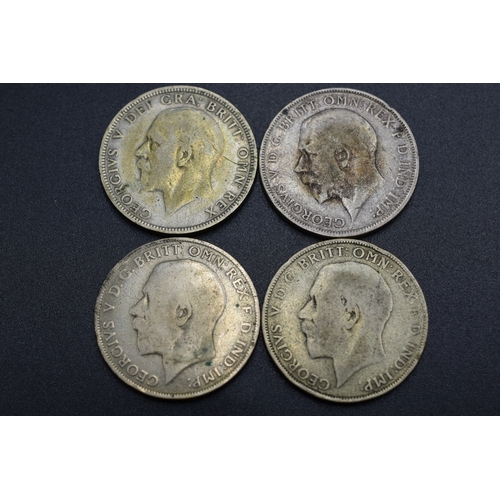 61 - Silver - One Florin - 1916, 1921, 1922 and 1929