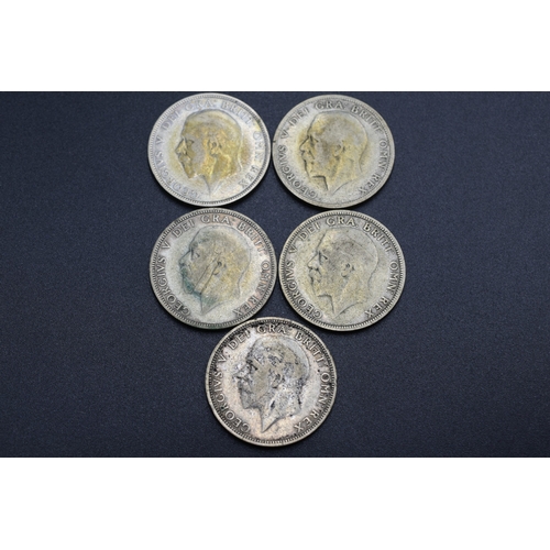 62 - Silver - One Florin - 1930, 1931, 1933, 1935 and 1936