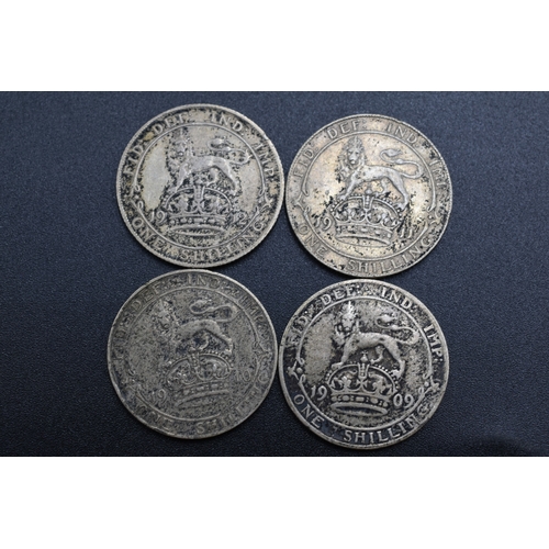 64 - Silver - George V - One Shilling - 1909 - 1912