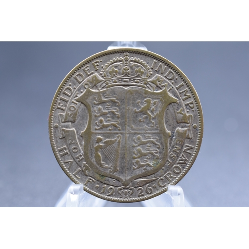 73 - Silver - George V - Half Crown - 1926