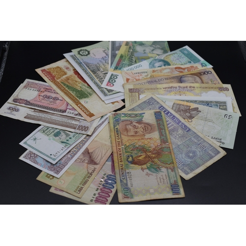 75 - Twenty Five Mixed Worldwide Bank Notes