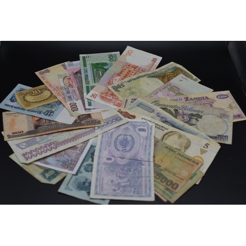 79 - Twenty Five Mixed Worldwide Bank Notes