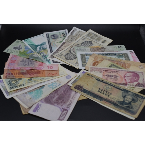 83 - Twenty Five Mixed Worldwide Bank Notes