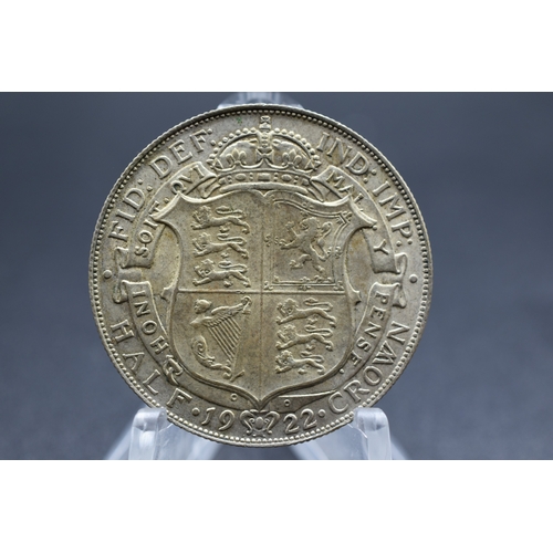 97 - Silver - George V - Half Crown - 1922