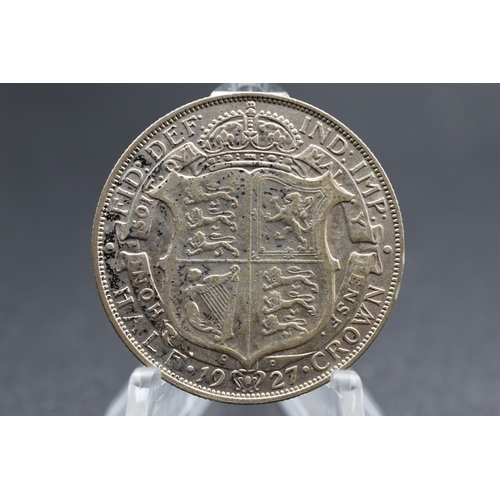 98 - Silver - George V - Half Crown - 1927