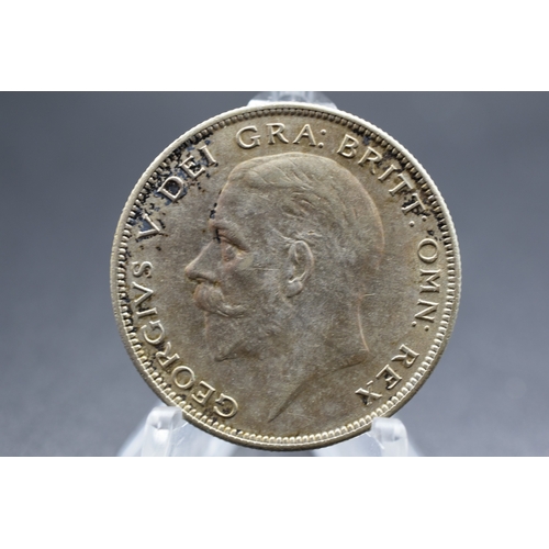 99 - Silver - George V - Half Crown - 1928