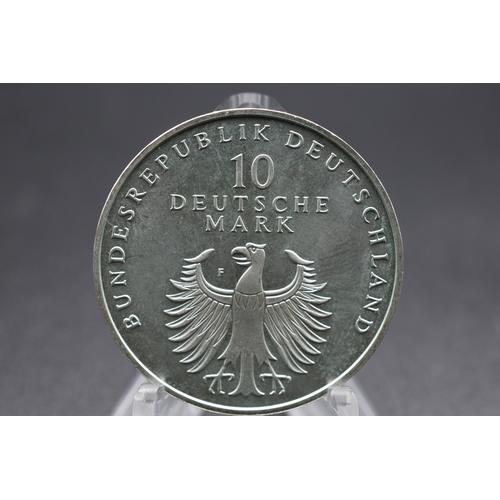 61 - Silver - 10 Deutsche Mark 50th Anniversary of the Deutsche Mark - 1998