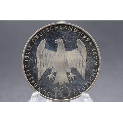 70 - Silver - 10 Deutsche Mark German Resistance - Germany - 1994