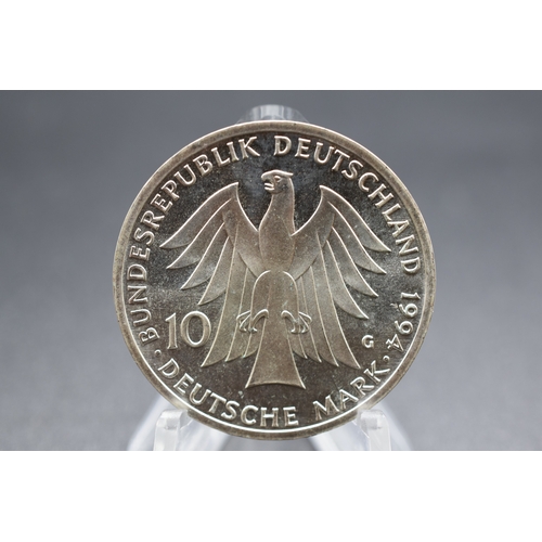 71 - Silver - 10 Deutsche Mark Johann Gottfried Herder - Germany - 1994