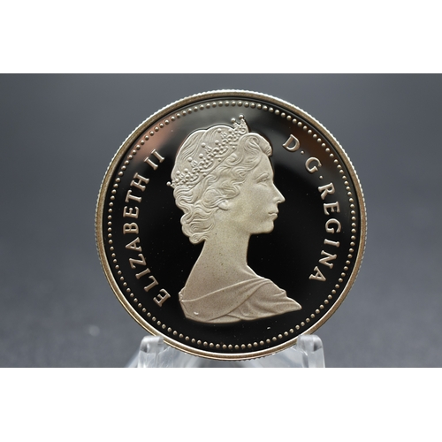 85 - Silver - 1 Dollar - Elizabeth II Davis Strait - Canada - 1987