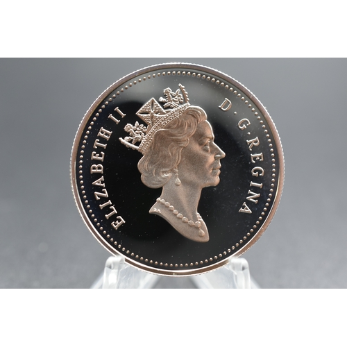 86 - Silver - 1 Dollar - Elizabeth II Hockey Victory - Canada - 1997