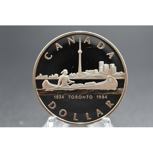 87 - Silver - 1 Dollar - Elizabeth II Toronto - Canada - 1984