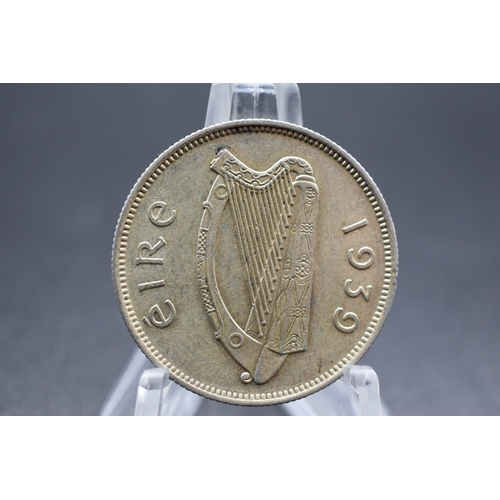 95 - Silver - 2 Shillings / 1 Florin - Ireland - 1939