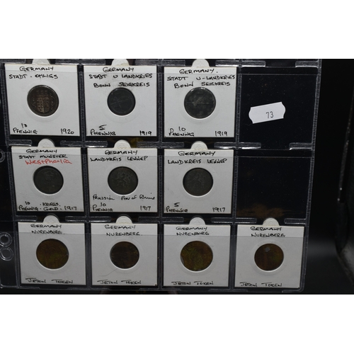 73 - Mixed Selection of German Coinage to include 5 Pfennig, 10 Pfennig and More