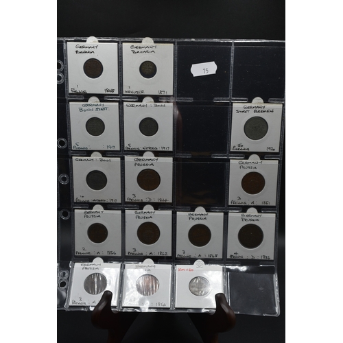 75 - Mixed Selection of German Coinage to Include 1/2/3/4/5/10/50 Pfennig