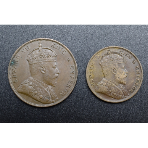 96 - Jersey - Edward VII - 1/24 & 1/12 Shilling - 1909