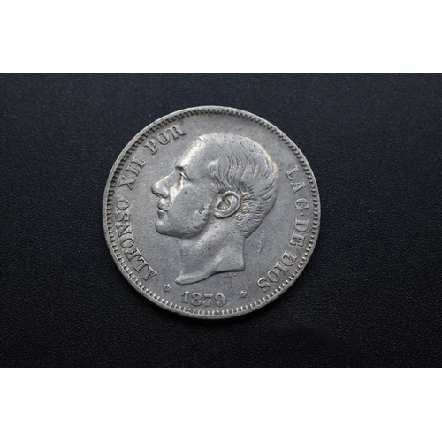 60 - Silver - 2 Pesetas - Alfonso XII - 1879