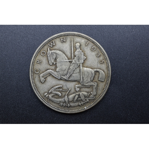 61 - Silver - 1 Crown - George V Silver Jubilee - 1935