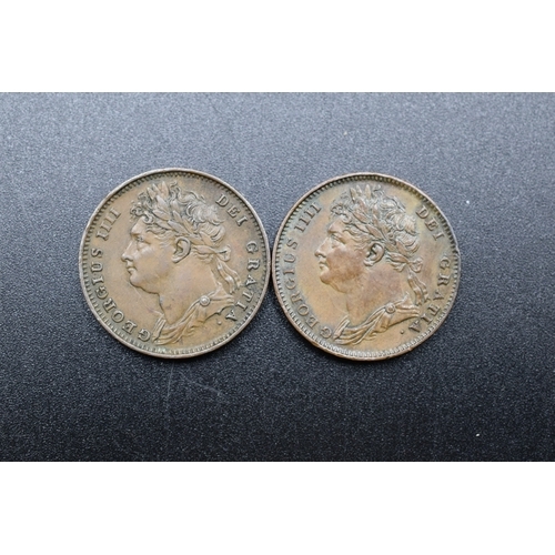 63 - Two George IV Farthings - 1825 & 1826