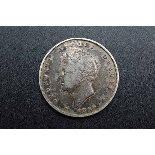 Silver - 1 Shilling - George IV - 1826