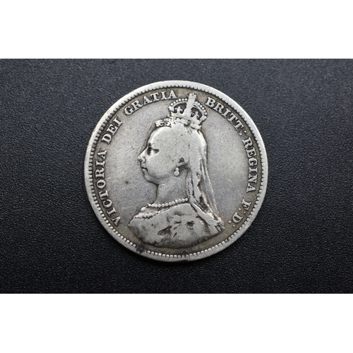 61 - Silver - Victoria - Half Crown - 1887