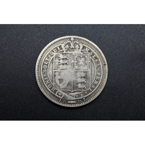 61 - Silver - Victoria - Half Crown - 1887