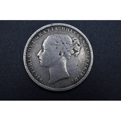 14 - Victorian 1883 Silver Shilling