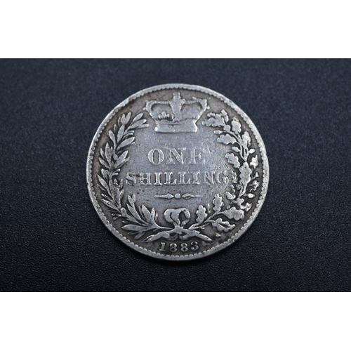 14 - Victorian 1883 Silver Shilling