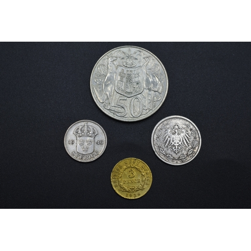 3 - Four Silver Coins (Various Countries)