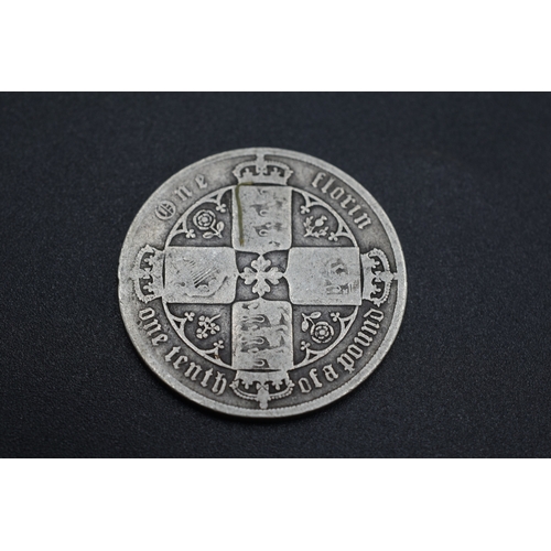 35 - Silver - Victoria - Gothic One Florin