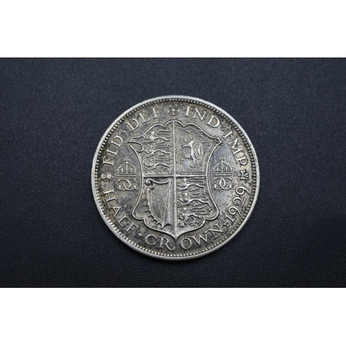 6 - George V 1929 Silver Half Crown