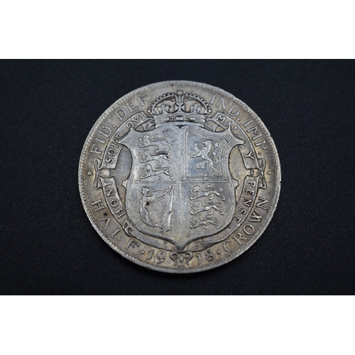 7 - George V 1918 Silver Half Crown