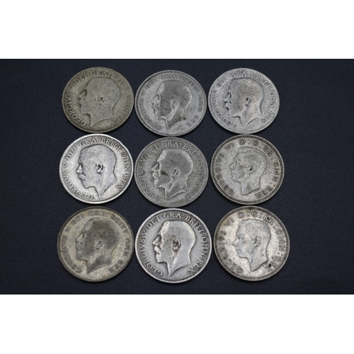 71 - Selection of Silver Shillings