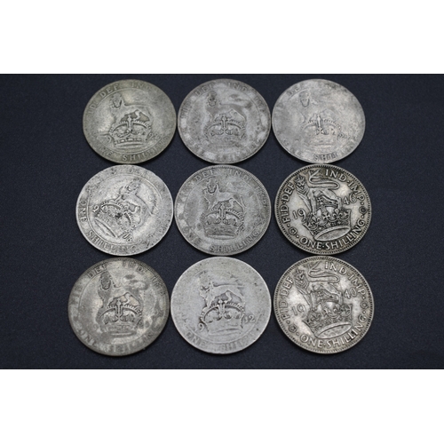 71 - Selection of Silver Shillings