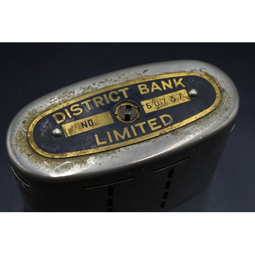 78 - District Bank Limited Automatic Recording Safe (Without Key Contents Unknown)