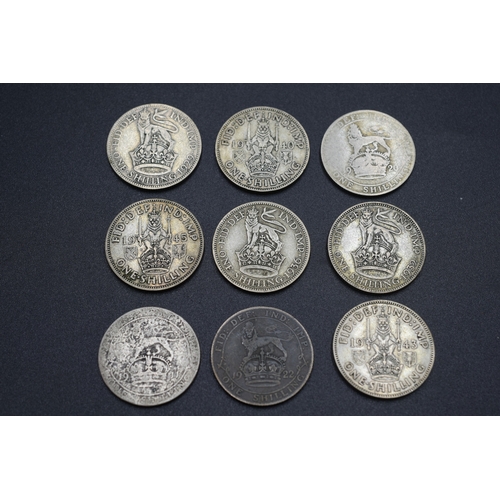 83 - Selection of Silver Shillings