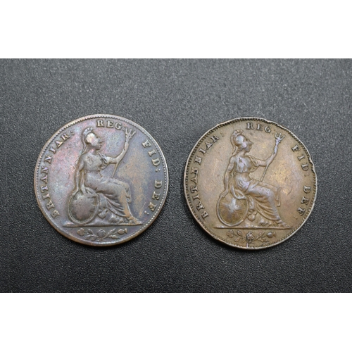 93 - Two Victoria Farthings 1856 & 1857