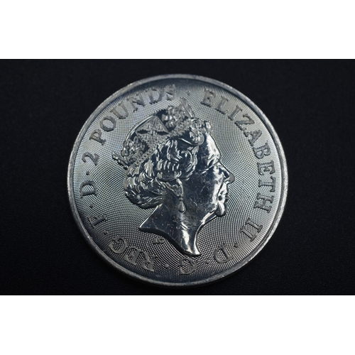 2 Pounds - Elizabeth II Little John; 1 oz Fine Silver - 2022