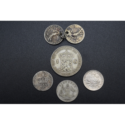 1 - Selection of 4 Foreign Silver Coins