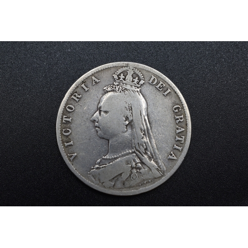 2 - Victoria 1889 Silver Half Crown