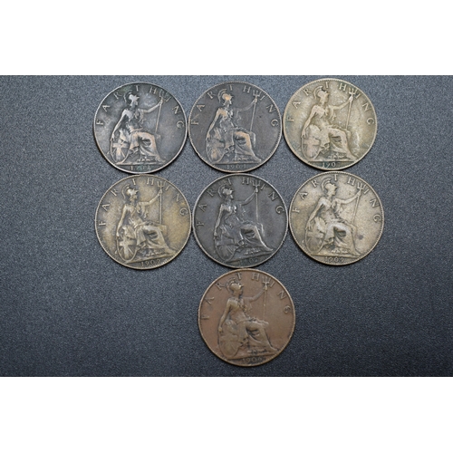 28 - Edward VII Farthings - Various Dates