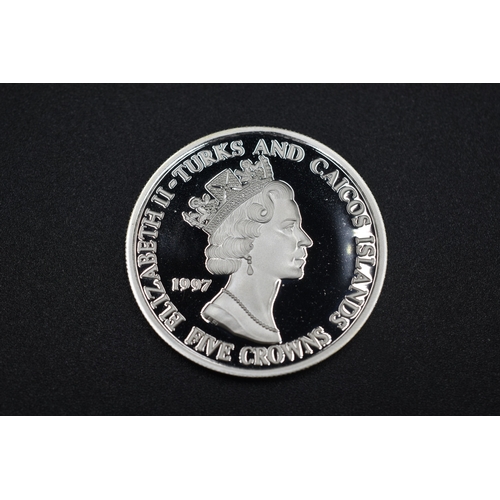 68 - Silver - 5 Crowns - Elizabeth II The Lady of the Century - 1997