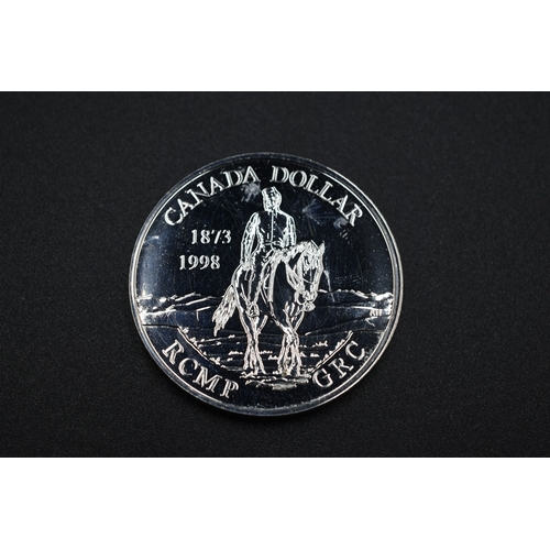 70 - Silver - 1 Dollar - Elizabeth II Royal Canadian Mounted Police - Canada - 1998