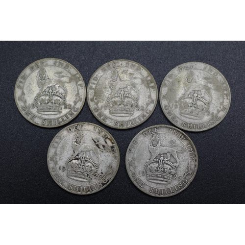 83 - Selection of George V Silver One Shillings