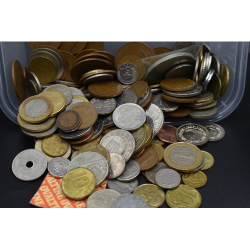 96 - Mixed Selection of Worldwide Coinage Approx 1000g