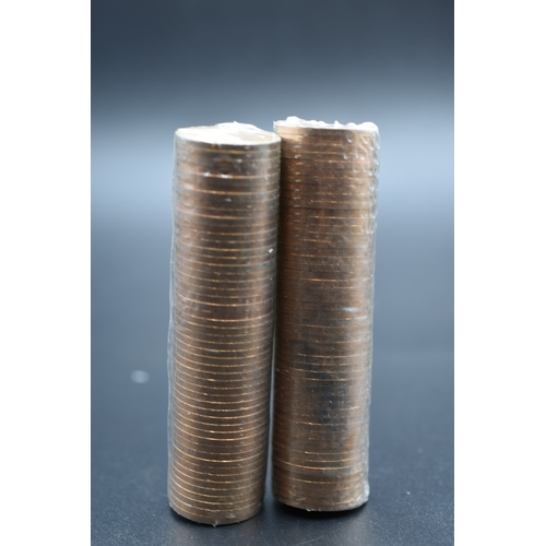 98 - Two Tubes of Elizabeth II New Pennies