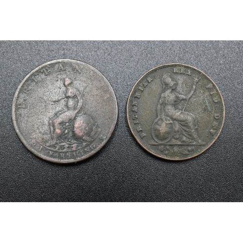 26 - George III 1799 and William IIII 1835 Farthings