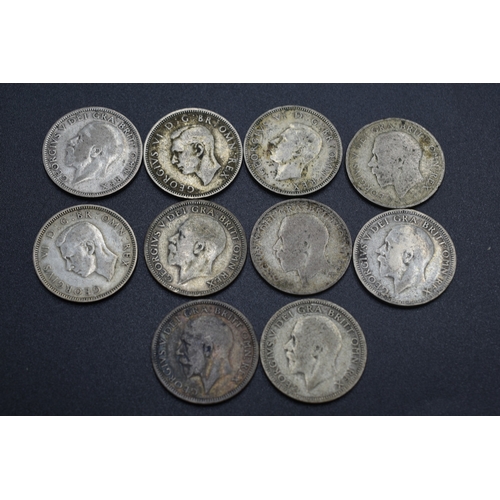 19 - Selection of Silver Shillings Various Dates