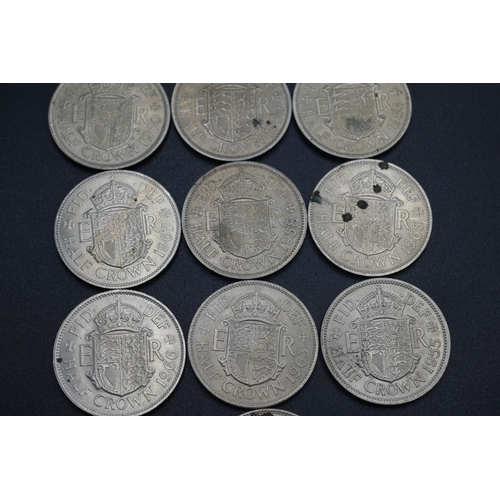 21 - Mixed Selection of Elizabeth II Half Crowns